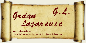Grdan Lazarević vizit kartica